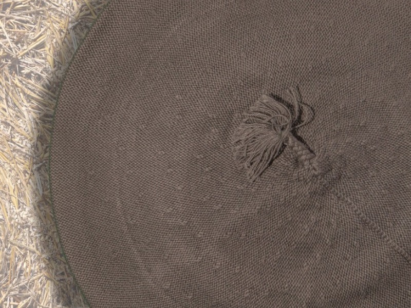 Boina Vasca Hilo Trama Pesada 32 Centimetros Marron